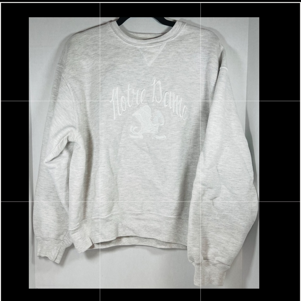 Vtg Notre Dame Fighting Irish Champion Reverse Weave Crewneck XL 24” X 23” USA